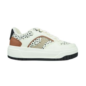 Tênis Vanscy Casual Creme Feminino