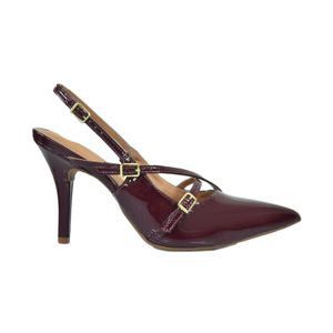 Sapato Vizzano Scarpin Slingback Vinho Feminino