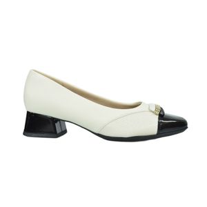 Sapato Piccadilly Confort Off White Feminino 160078-1