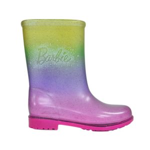 Bota Grendene Kids Galocha Barbie Rosa Amarelo Infantil Feminino