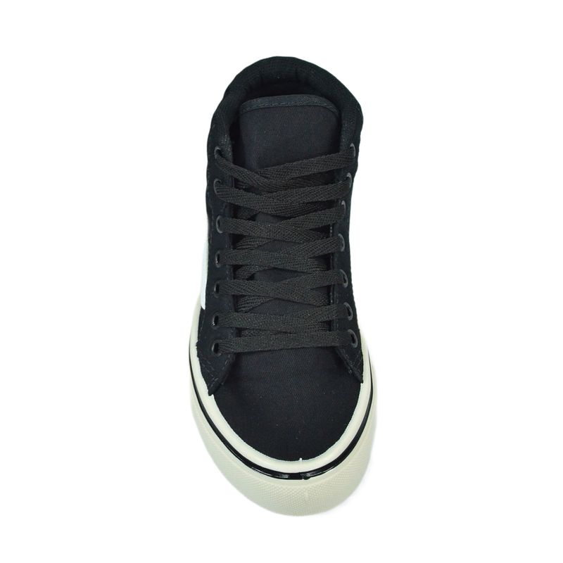Tenis-Star-Feet-Cano-Medio-Preto-Unissex-Fa021p