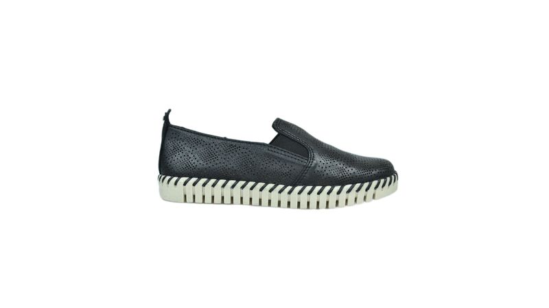 Feminino Bottero Slip Feminino Preto Tênis Bottero Slip On Preto