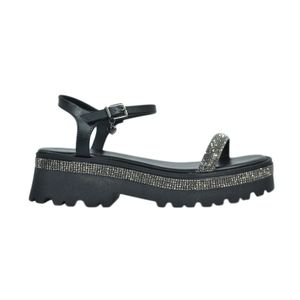 Sandália Ramarim Flatform Preto Feminina 23-35203