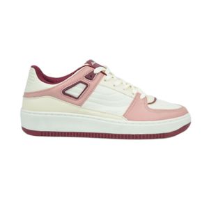 Tênis Peluche Off White Bordô Feminino 14051