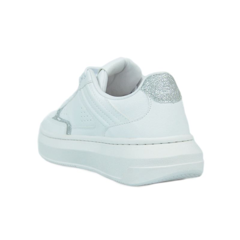 Tenis-Peluche-Casual-Branco-Glitter-Prata-Feminino
