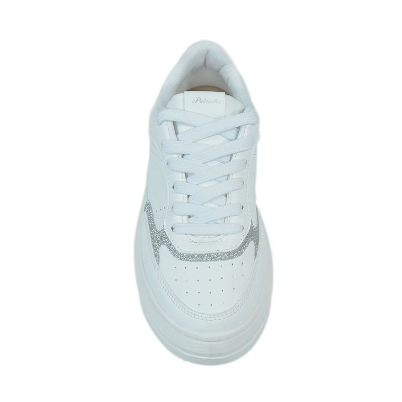 Tenis-Peluche-Casual-Branco-Glitter-Prata-Feminino