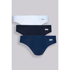 Cueca Masculina Lupo Slip Algodão Kit 3 Unidades