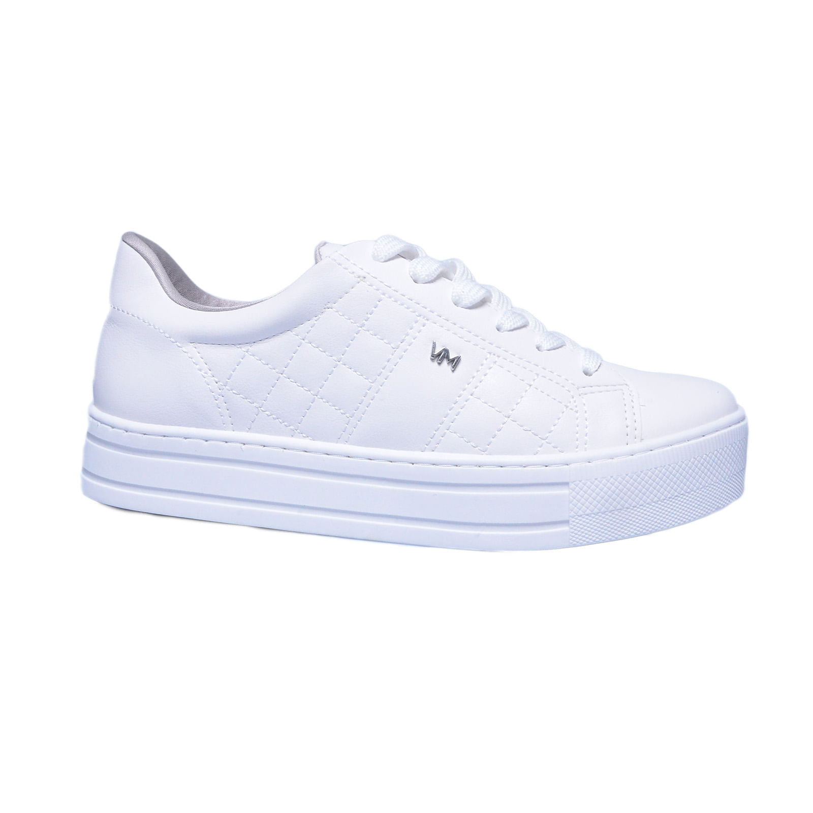 Tenis fashion via marte branco flatform