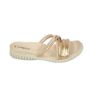 Sandália Campesi Flatform Bege Feminina Cp221