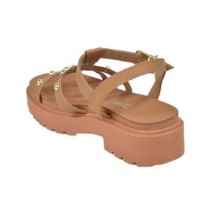 Sandália Vizzano Flatform Nude Feminina 6499-110-7286