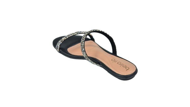 Rasteira Preta Sandalia Rasteira Chique Sandália Beira Rio