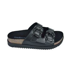 Sandália Feminina Moleca Papete Preto 5500.103