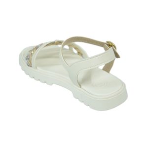 Sandália Molekinha Off White Infantil Feminina 2344-128-28-205-93897