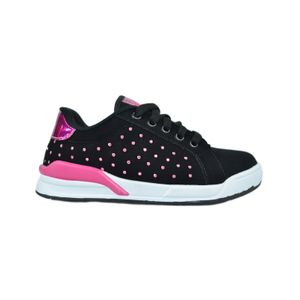 Tênis Via Vip Preto Pink Infantil Feminino Vv4017