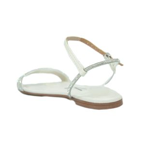 Sandália Vizzano Off White Rasteira Feminina 6235.1702