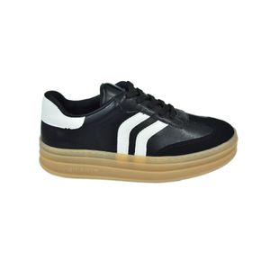 Tênis Platform Via Marte Preto Feminino 156-001-04