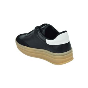 Tênis Platform Via Marte Preto Feminino 156-001-04