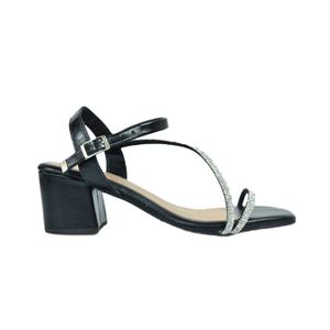 Sandália Lady Choice Salto Médio Preto Feminino 2902sg