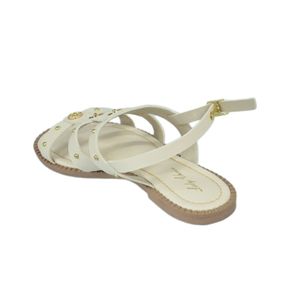 Sandália Street Cal Off White Infantil Menina 013-501