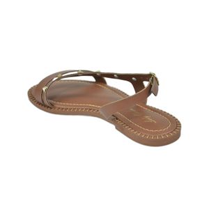 Sandália Lady Choice Rasteira Marrom Feminino T521766