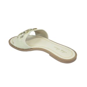 Tamanco Lady Choice Rasteiro Off White Feminino R521769