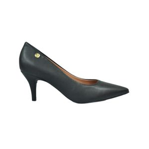 Sapato Vizzano Scarpin Salto Médio Preto Feminino 1185-702-7286-15745