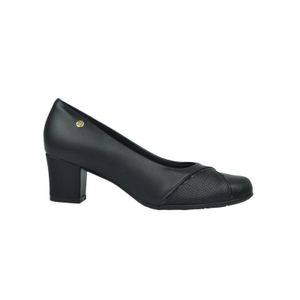 Sapato Piccadilly Confort Salto Médio Preto Feminino 110177-8