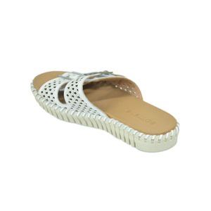 Sandália Bottero Birken Couro Branco Feminina 367801-1