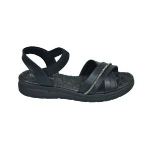 Sandália Comfortflex Papete Preto Feminino 24-42404