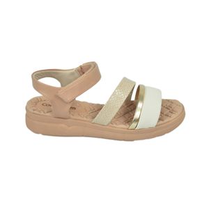 Sandália Comfortflex Papete Bege Feminina 24-42403