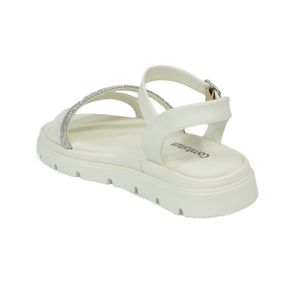 Sandália Comfortflex Papete Off White Feminina 24-46404