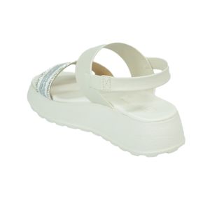 Sandália Moleca Flatform Off White Feminina 5517.105