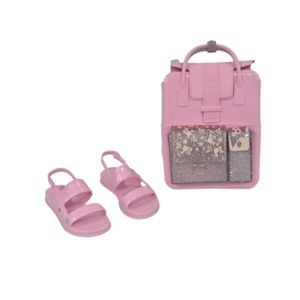 Sandália Grendene Barbie Rosa Infantil Feminina
