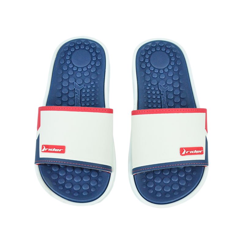 Chinelo-Rider-Slide-Pump-Branco-Azul-Infantil-Menino