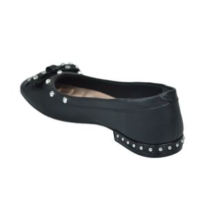 Sapato Moleca Scarpin Salto Baixo Preto Feminina 5820.204