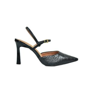 Sapato Vizzano Slingback Salto Alto Preto Feminino 147.101