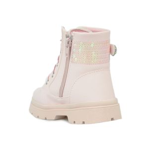 Bota Chique Top Coturno Rosa Infantil Menina 043.015.005