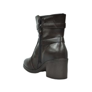 Bota Mooncity Cano Curto Marrom Feminina 73204