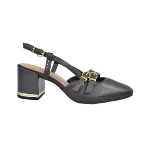 Sapato Beira Rio Scarpin Salto Médio Marrom Feminino 4325.202