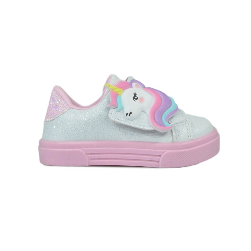 Tenis-Encanto-De-Crianca-Unicornio-Branco-Infantil-Menina