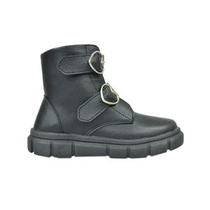 Bota Encanto De Criança Coturno Preto Infantil Menina C101