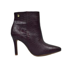 Bota Vizzano Cano Curto Vinho Feminina 3049.219