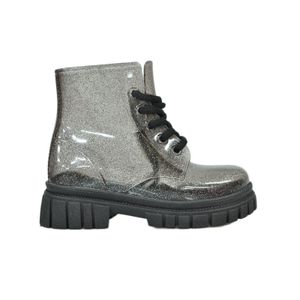 Bota Luelua Coturno Preto Infantil Menina 139000