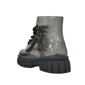 Bota Luelua Coturno Preto Infantil Menina 139000