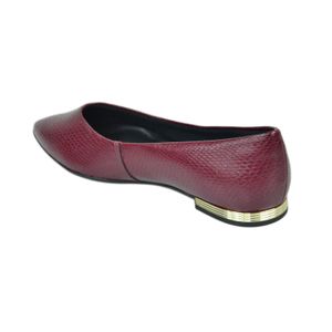 Sapatilha Piccadilly Cont Bico Fino Vinho Feminina 274054