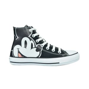 Tênis Converse All Star Mickey Cano Alto Preto Feminino 188821