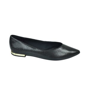 Sapatilha Piccadilly Cont Bico Fino Preta Feminina