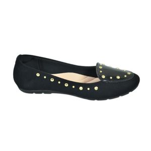 Sapato Moleca Mocassim Camurça Preto Feminino 5800.112