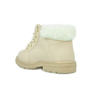 Bota Ortobaby Coturno Bege Infantil Menina 6230-018