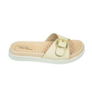 Tamanco Modare Salto Baixo Creme Feminino 7178.120